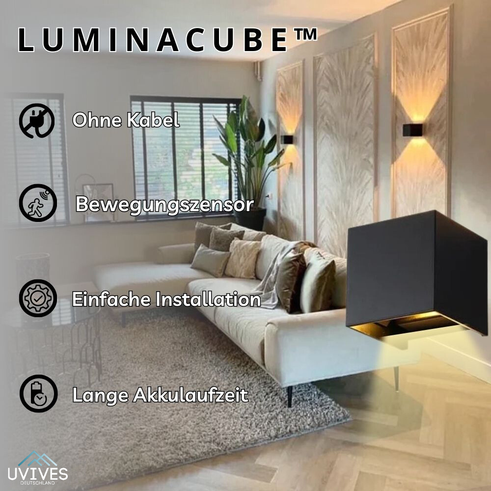 LumoLuxCube™ — Kabelloses Wohlfühllicht, das Deine Räume magisch verwandelt