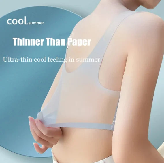 (2+1 Gratis) SilkBra- Nahtloser, hauchdünner Hebe-BH aus Ice Silk für erstklassigen Komfort und Halt