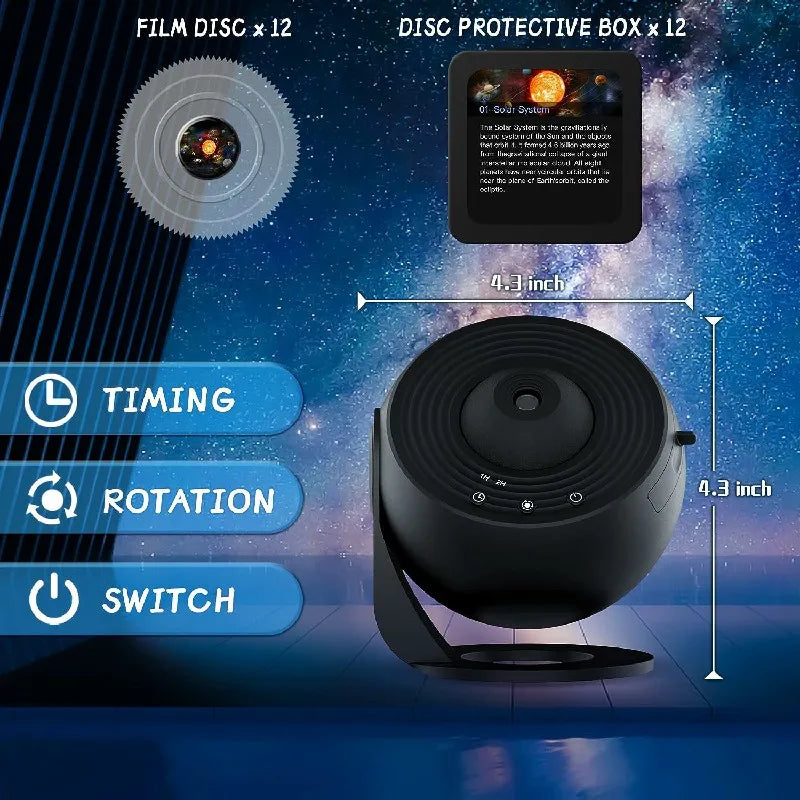 360° AstroLuxe Sternenprojektor — Verwandle dein Zimmer in deine persönliche Entspannungs-Galaxie voller magischer Sternen-Momente