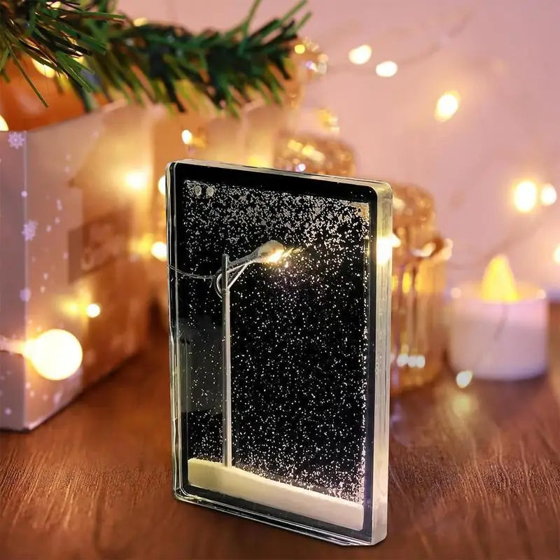 SnowyStreet Lamp – Genießen Sie die echte Schneesturm-Straßenszene!