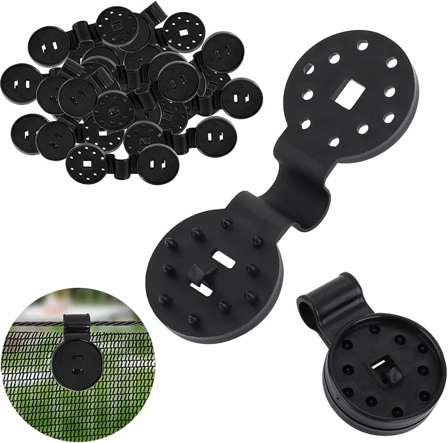 LockGrip - Wiederverwendbare Clips für Schattentücher - Kein Wind mehr, der den Schirm wegbläst!