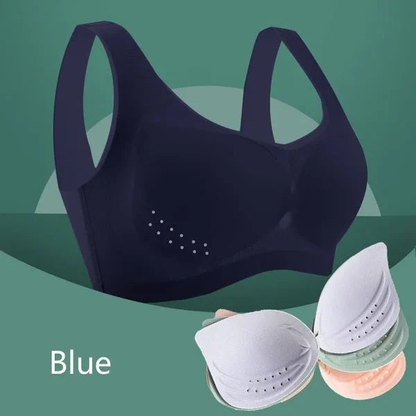 (2+1 Gratis) SilkBra- Nahtloser, hauchdünner Hebe-BH aus Ice Silk für erstklassigen Komfort und Halt