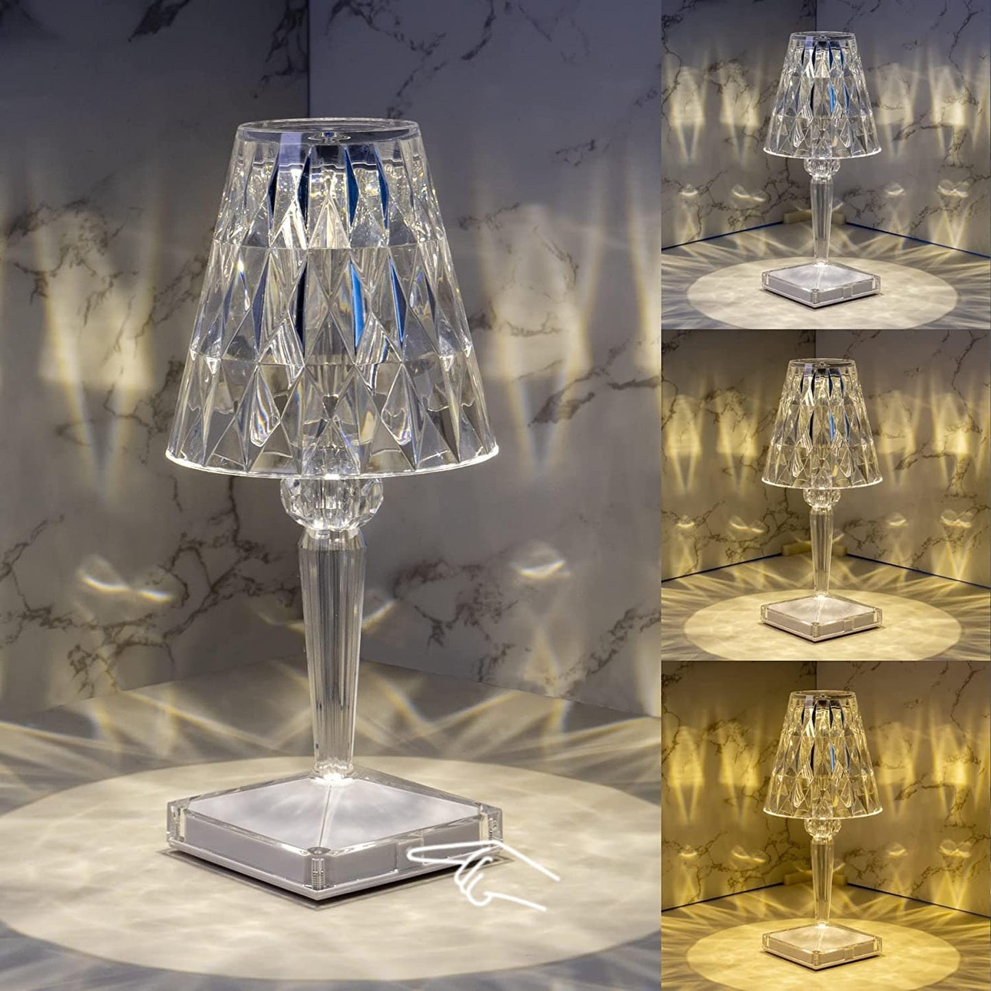 GlowShine — Verzaubere Dein Zimmer mit sexy, kabellosem Diamantlicht, das Deine Stimmung zum Strahlen bringt