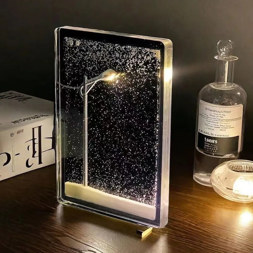 SnowyStreet Lamp – Genießen Sie die echte Schneesturm-Straßenszene!