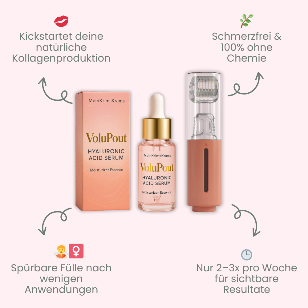VoluPout™ — Verführerische, pralle Lippen ohne Nadeln in Minuten