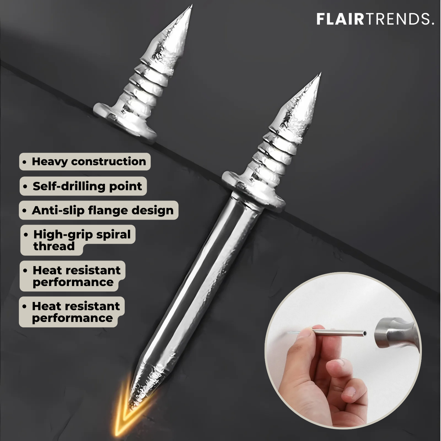 FixProX — Starke Power-Fixierung für makellose Wände ohne Bohren und Stress! (100 Stück)