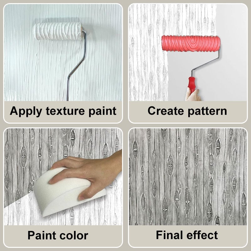 HolzZauber Wall Roller — Verwandelt jede Wand in ein warmes Naturkunstwerk in Minuten!