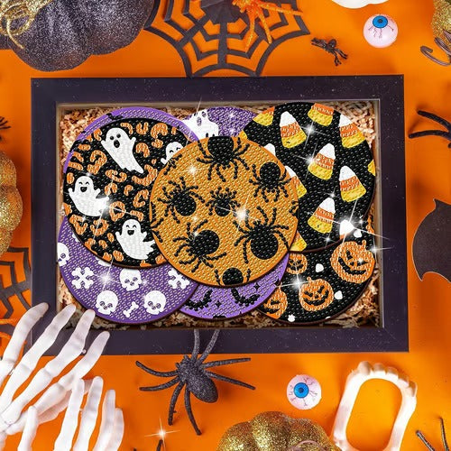 SpukMeister Coaster Set — Lass deine Halloween-Party mit magischer Faszination verzaubern und Gäste staunen!