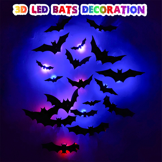 3D Fledermaus LED-Wanddeko — Mach dein Zuhause zur gruseligsten Halloween-Bühne mit lebensechten Flug-Illusionen!