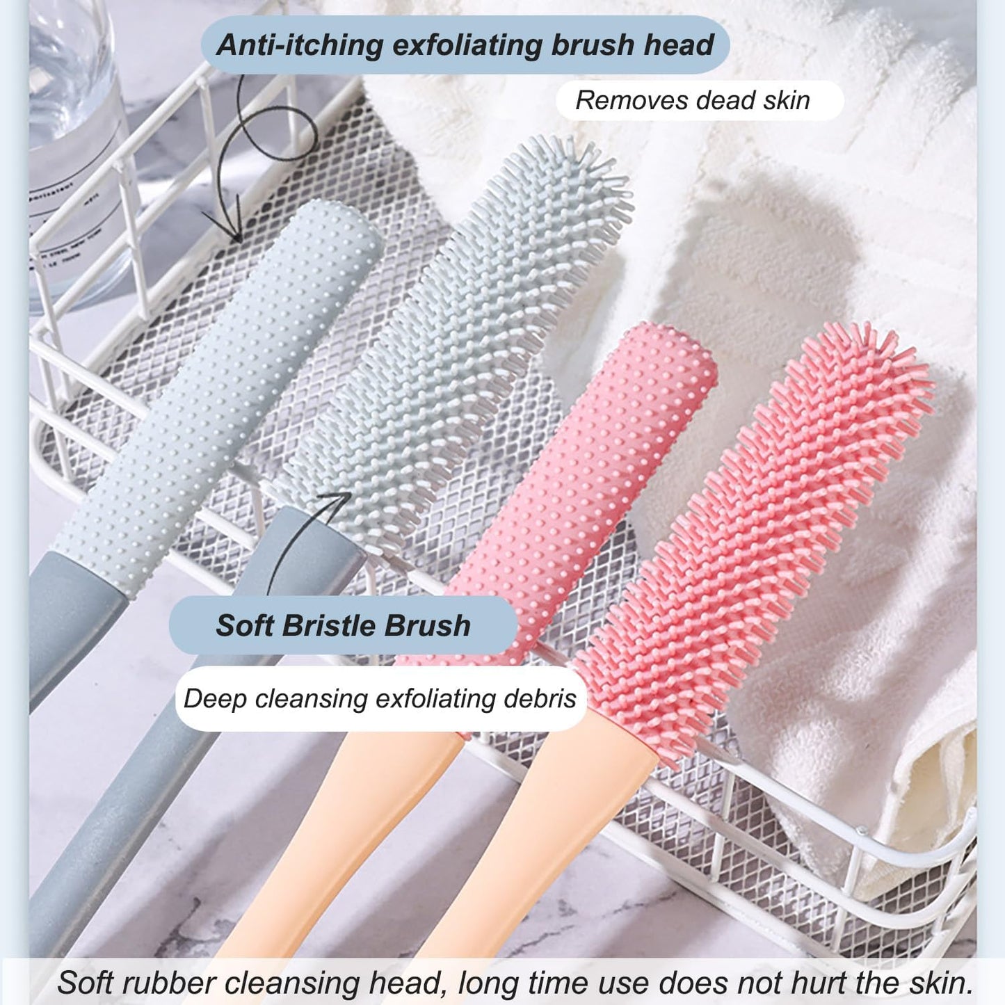 (2+2 Gratis) - CleanToe - Zehenzwischenraum-Reiniger - Weiche, sanfte Borsten für den Komfort Ihrer Zehen!