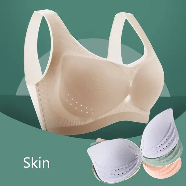 (2+1 Gratis) SilkBra- Nahtloser, hauchdünner Hebe-BH aus Ice Silk für erstklassigen Komfort und Halt