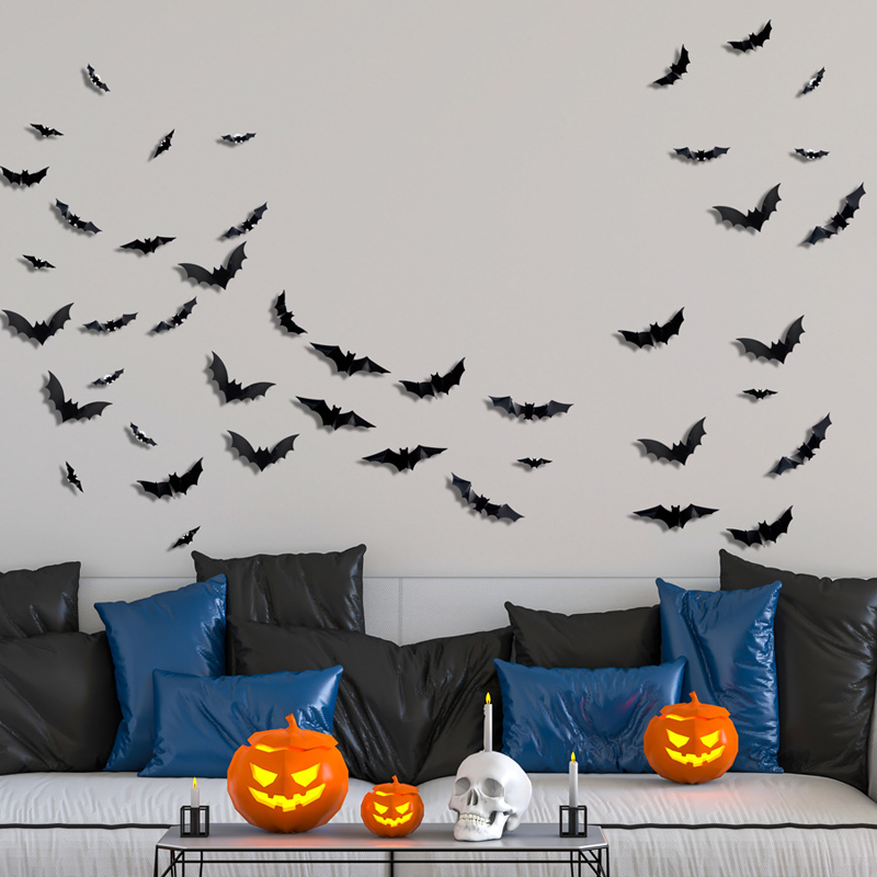 3D Fledermaus LED-Wanddeko — Mach dein Zuhause zur gruseligsten Halloween-Bühne mit lebensechten Flug-Illusionen!