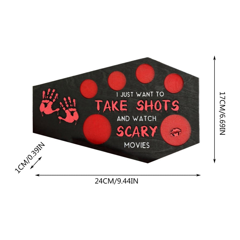 DarkRitual Sarg-Shot-Servierteller — Verwandelt deine Party in ein unvergessliches Horror-Abenteuer voller Nervenkitzel und cooler Grusel-Atmosphäre (2 Stück)