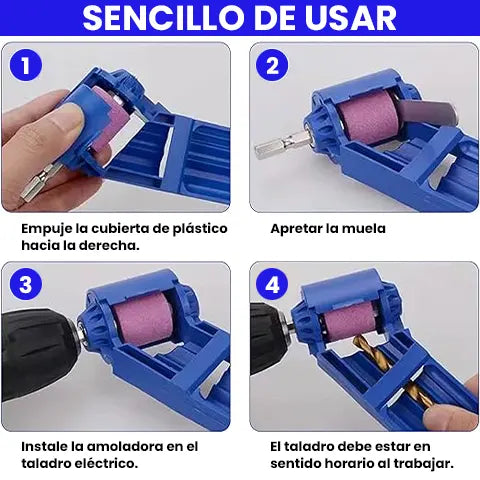 Bohrerschärfer - Tragbares Corundun-Schleifrad-Bit-Werkzeug