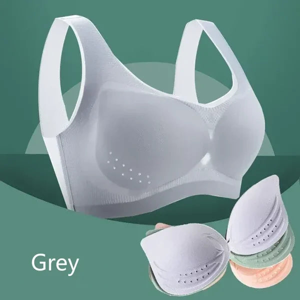 (2+1 Gratis) SilkBra- Nahtloser, hauchdünner Hebe-BH aus Ice Silk für erstklassigen Komfort und Halt