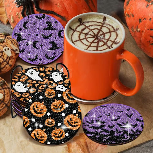 SpukMeister Coaster Set — Lass deine Halloween-Party mit magischer Faszination verzaubern und Gäste staunen!