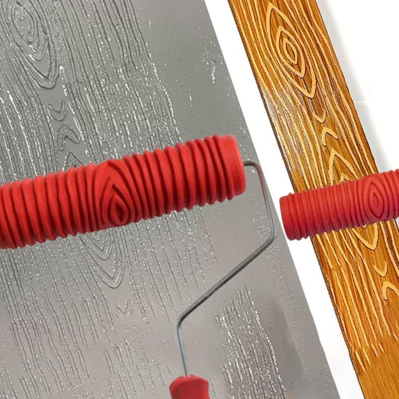 HolzZauber Wall Roller — Verwandelt jede Wand in ein warmes Naturkunstwerk in Minuten!