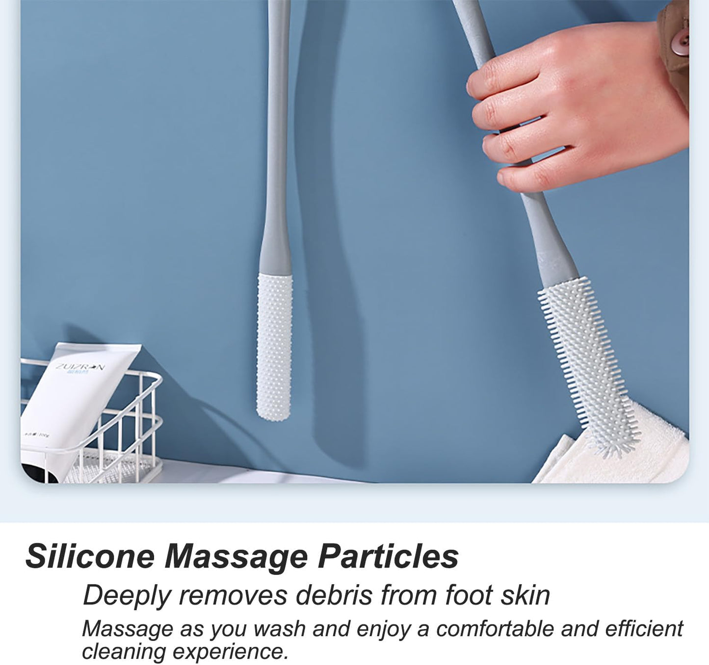 (2+2 Gratis) - CleanToe - Zehenzwischenraum-Reiniger - Weiche, sanfte Borsten für den Komfort Ihrer Zehen!