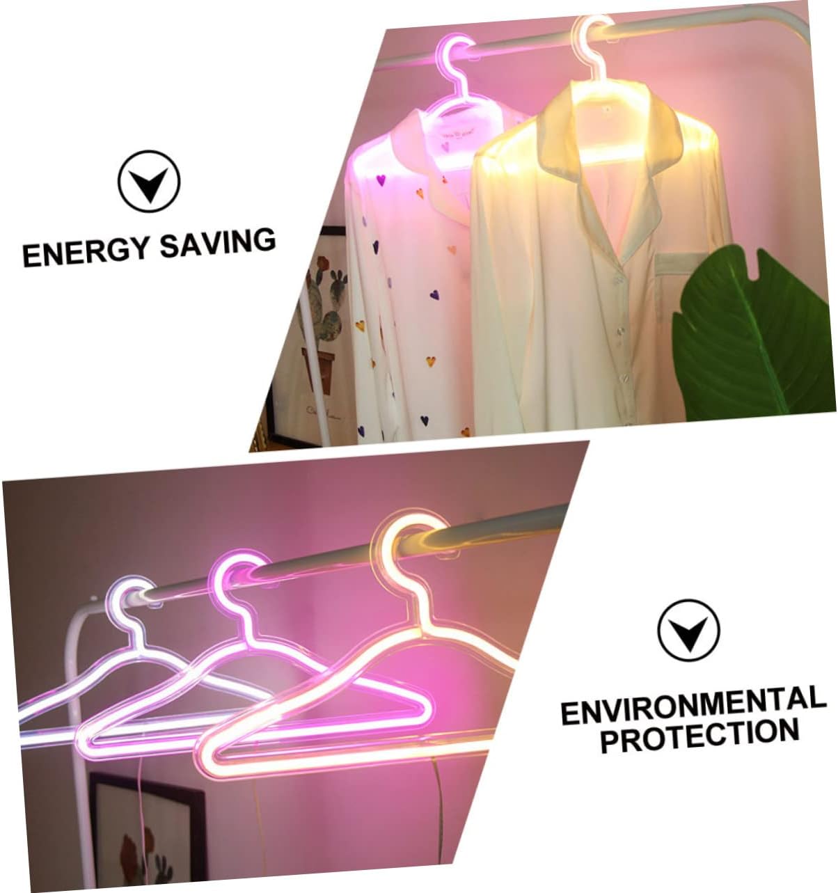 (2+1 Gratis) - Neon-Kleiderbügel (3 Stück) - Bringen Sie Ihre Kleidung mit jedem Aufhängen zum Leuchten!