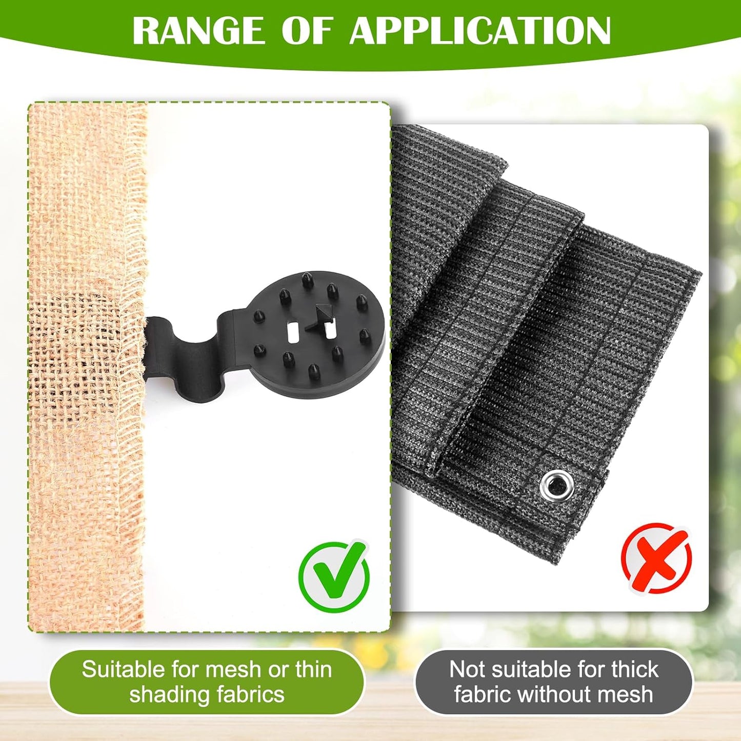 LockGrip - Wiederverwendbare Clips für Schattentücher - Kein Wind mehr, der den Schirm wegbläst!