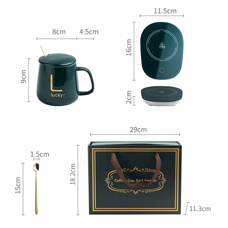 (50% Rabatt) - HeatMas - Elektrische Heiztasse - Wärme in jedem Schluck, jederzeit und überall!