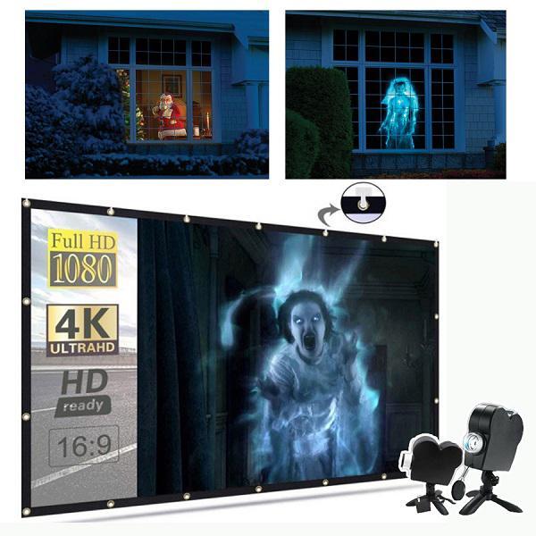 Gruseliger Halloween Projektor | Inklusive 6 Filme
