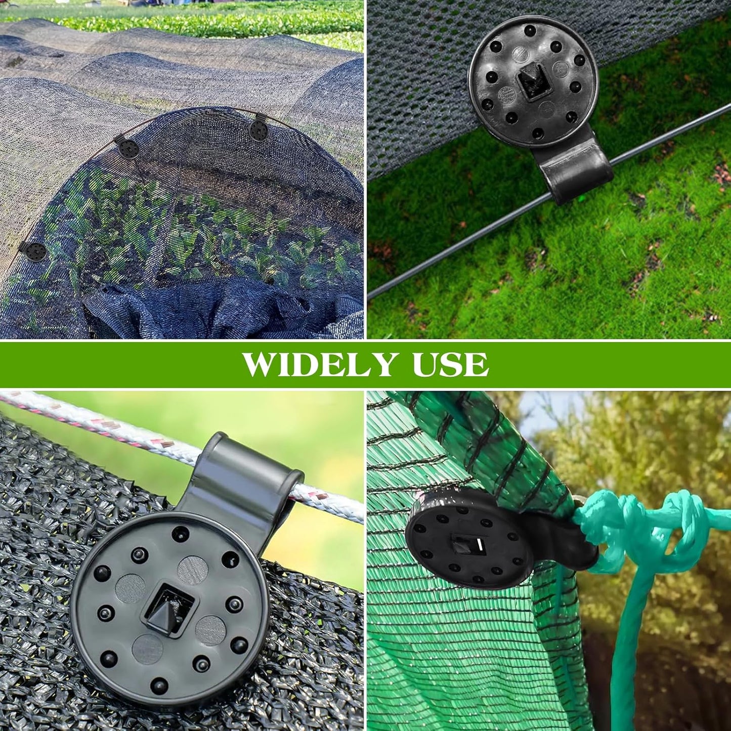 LockGrip - Wiederverwendbare Clips für Schattentücher - Kein Wind mehr, der den Schirm wegbläst!