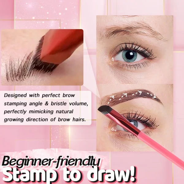 BoldBrow™ Magic 4D Stempel-Pinsel — Verleihe Deinen Brauen Unwiderstehliche Fülle, Die Jeden Blick Magnetisch Anzieht!