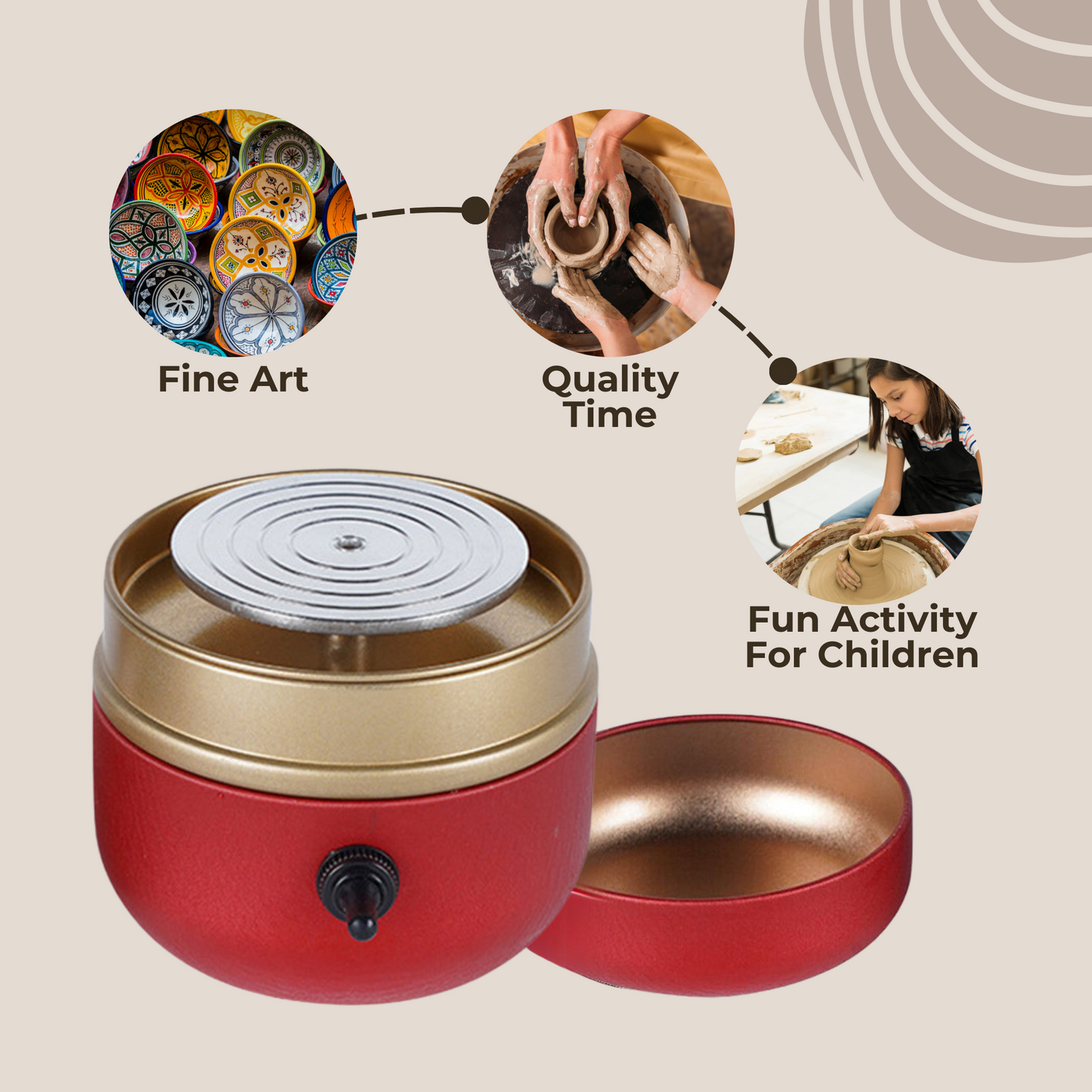 Feuerschmiede Mini Töpfermaschine — Kreative Freiheit und entspannte Meisterwerke direkt bei Dir Zuhause