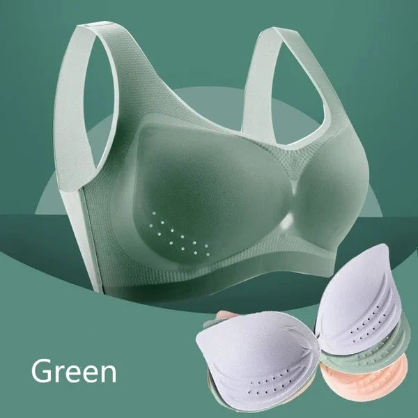 (2+1 Gratis) SilkBra- Nahtloser, hauchdünner Hebe-BH aus Ice Silk für erstklassigen Komfort und Halt