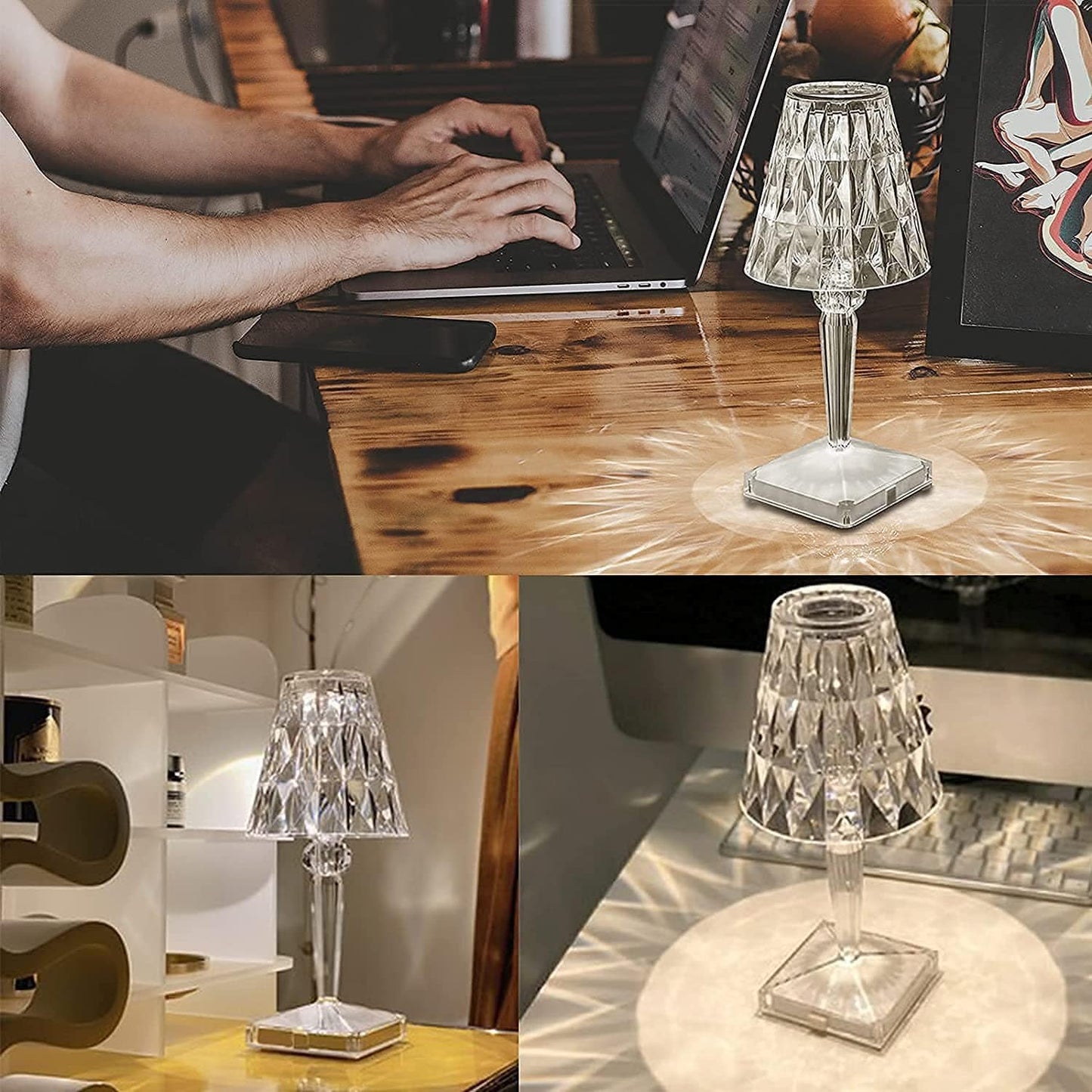 GlowShine — Verzaubere Dein Zimmer mit sexy, kabellosem Diamantlicht, das Deine Stimmung zum Strahlen bringt