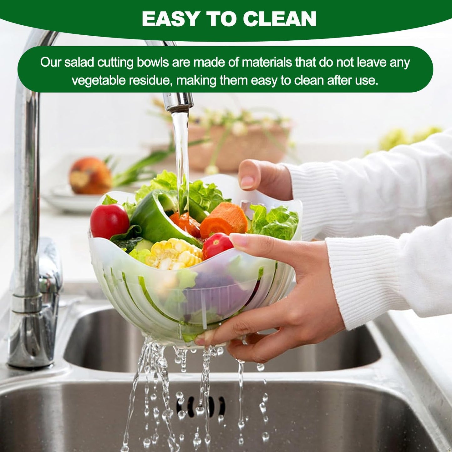 VeggieSlice Pro — Mach Salatmachen sicher, schnell und mühelos zum Kinderspiel! (2 Stück)