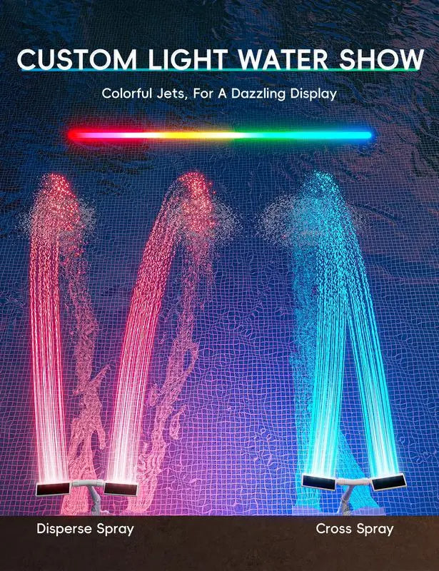 SolarSpritz Master™ — Verwandle deinen Pool in die coolste Chill-Oase mit magischer Lichtshow und erfrischendem Nebel