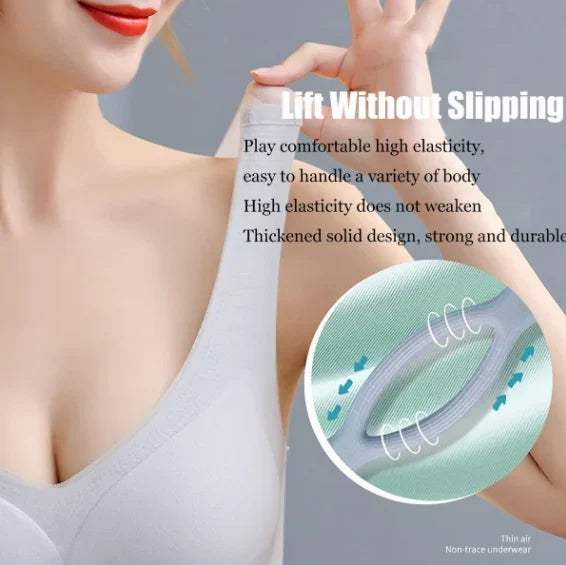(2+1 Gratis) SilkBra- Nahtloser, hauchdünner Hebe-BH aus Ice Silk für erstklassigen Komfort und Halt