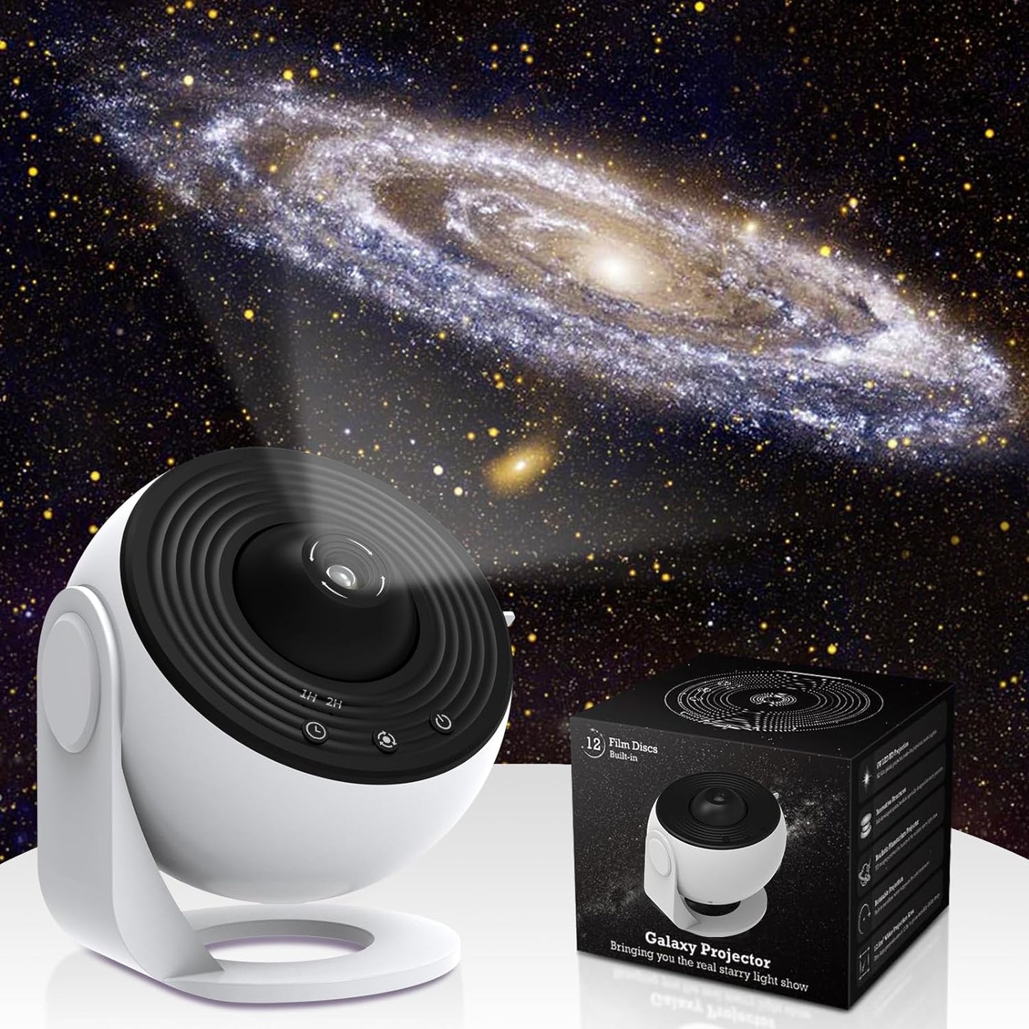 360° AstroLuxe Sternenprojektor — Verwandle dein Zimmer in deine persönliche Entspannungs-Galaxie voller magischer Sternen-Momente
