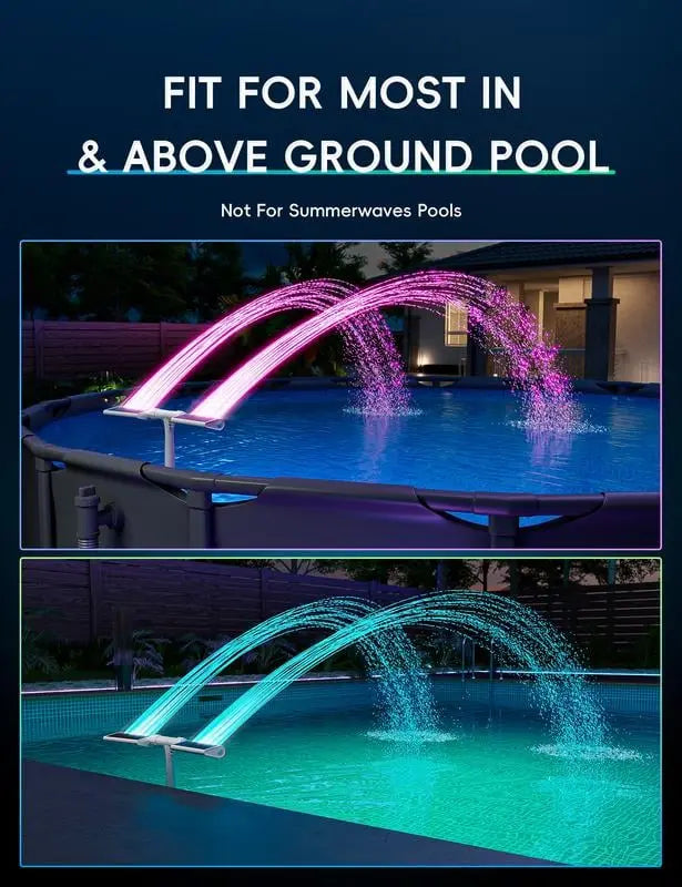 SolarSpritz Master™ — Verwandle deinen Pool in die coolste Chill-Oase mit magischer Lichtshow und erfrischendem Nebel