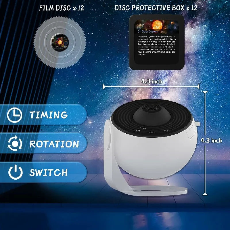 360° AstroLuxe Sternenprojektor — Verwandle dein Zimmer in deine persönliche Entspannungs-Galaxie voller magischer Sternen-Momente