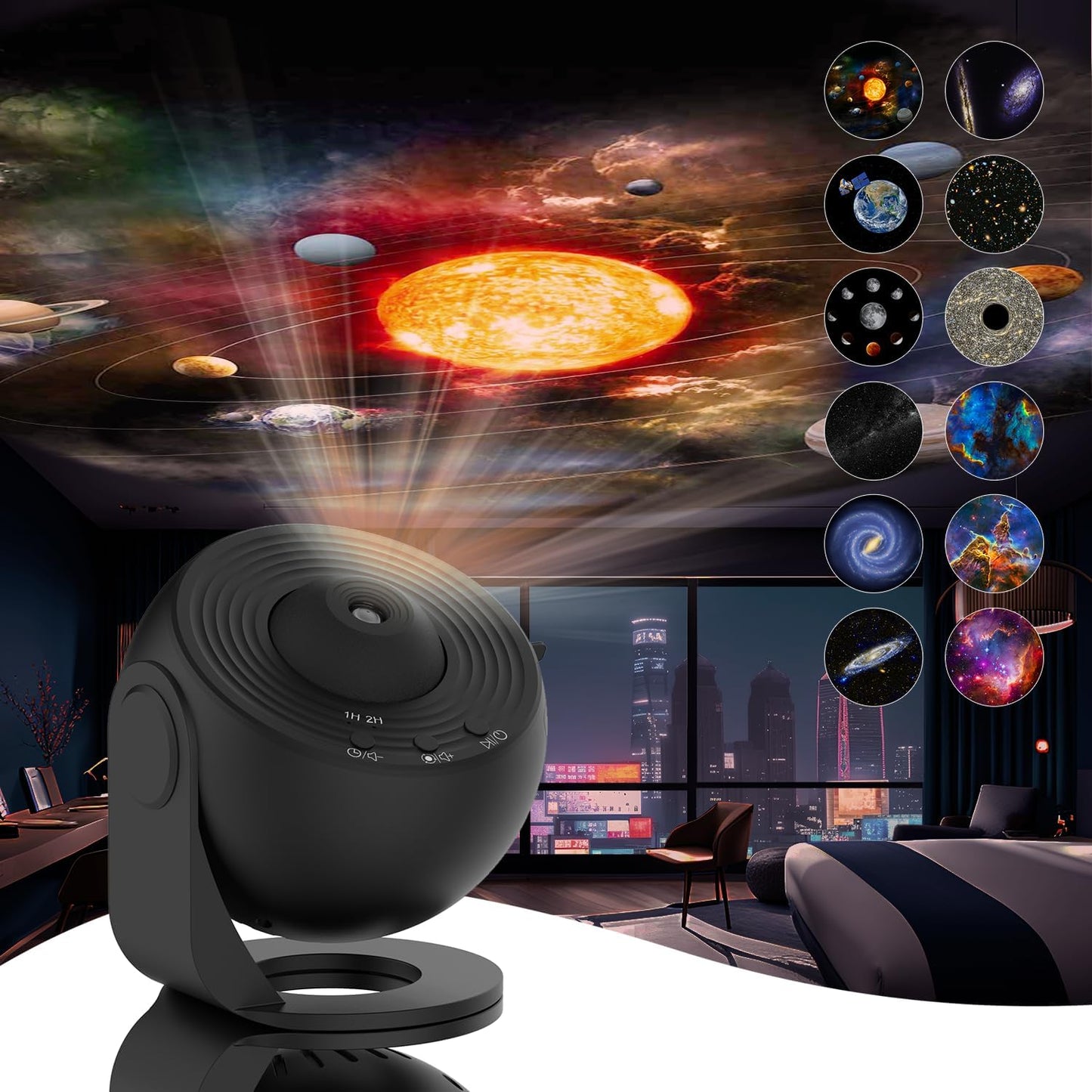 360° AstroLuxe Sternenprojektor — Verwandle dein Zimmer in deine persönliche Entspannungs-Galaxie voller magischer Sternen-Momente