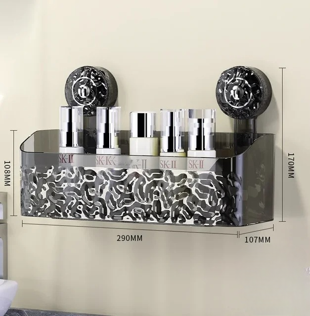 Saugnapf-Regal - Elegante Aufbewahrung ohne Bohren