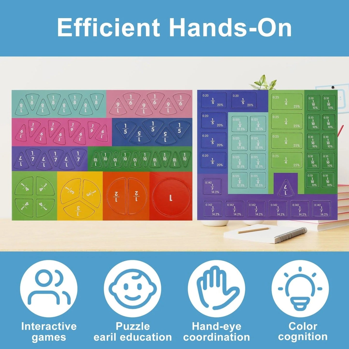 Magnetic MindBlaze Fraction Puzzle — Verwandle Mathe in ein magisches Abenteuer, das Kinder lieben und meistern wollen!