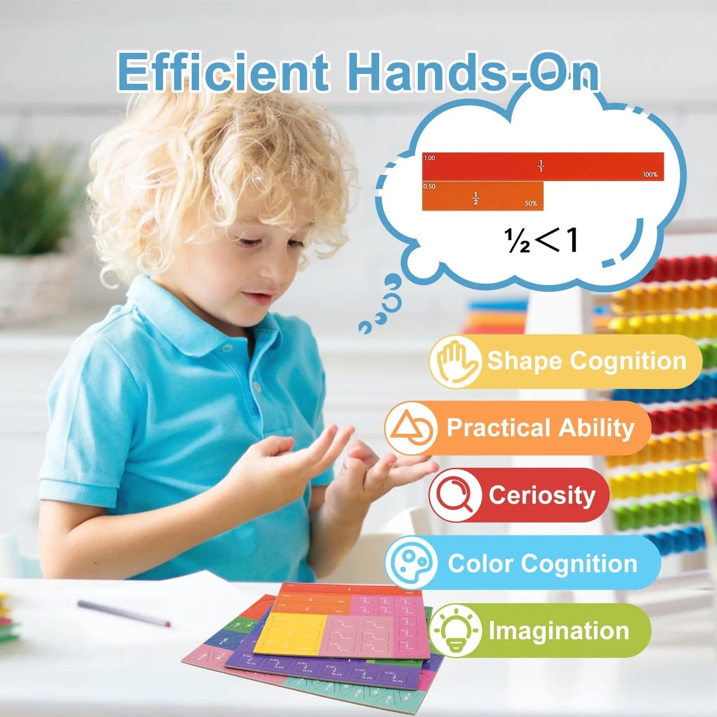 Magnetic MindBlaze Fraction Puzzle — Verwandle Mathe in ein magisches Abenteuer, das Kinder lieben und meistern wollen!