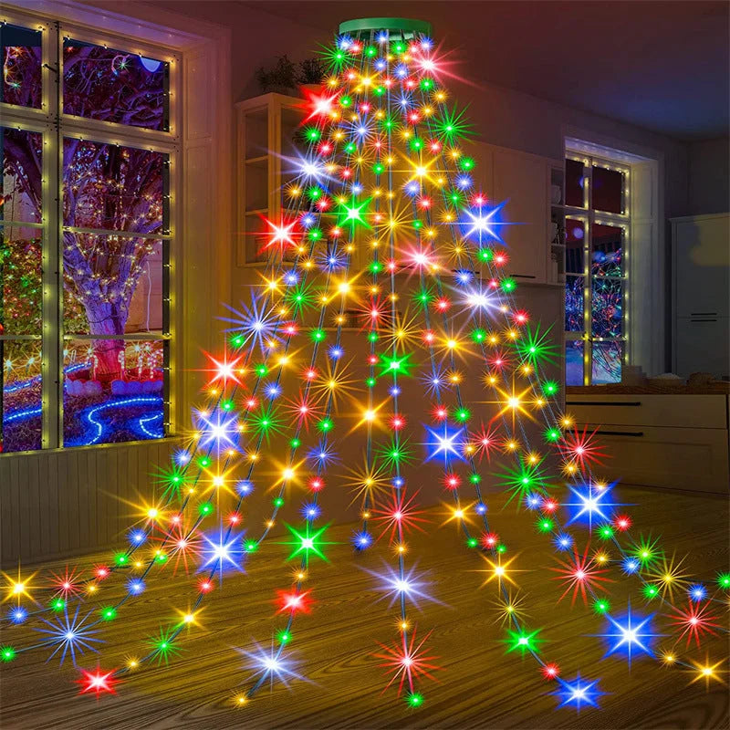 GlitzBlitz Lichterfall — Verwandelt Deinen Baum in eine magische Lichtshow, die alle verzaubert!