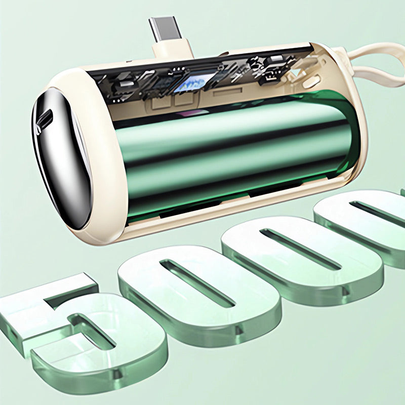 FastChargi - Tragbare Power Bank mit integrierten Kabeln