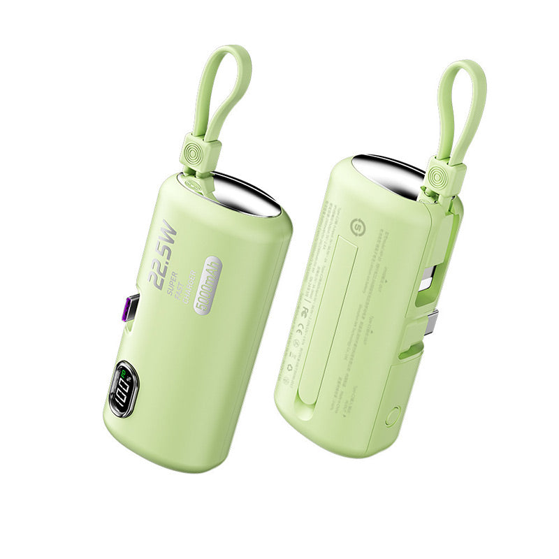 FastChargi - Tragbare Power Bank mit integrierten Kabeln