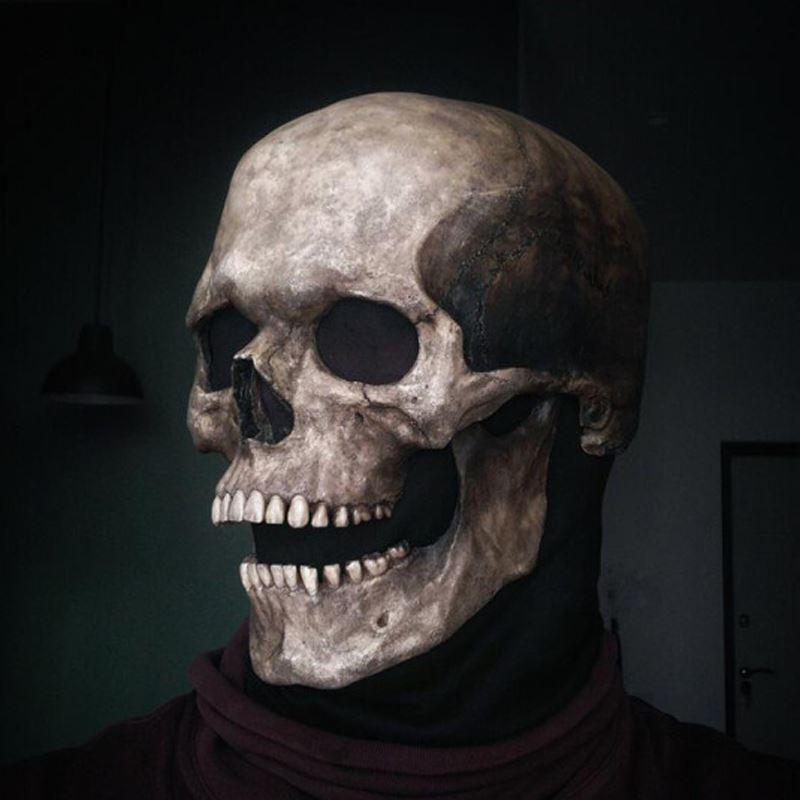 Skelett Maske - Damit hast du das gruseligste Gesicht der Welt!