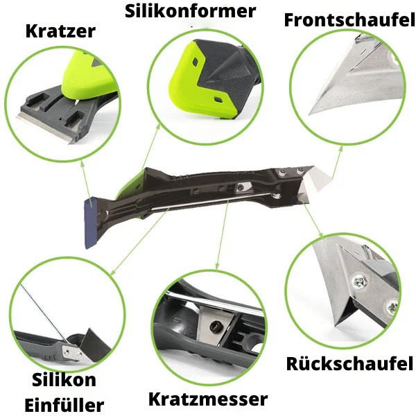 (1+1 Gratis) 5 in 1 Silikon Werkzeug - Lass deine Fugen glänzen!