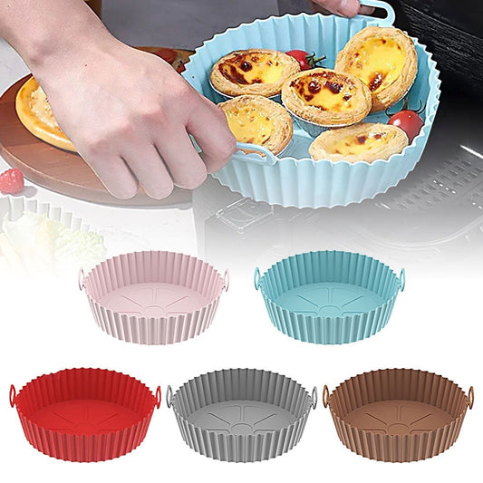 (1+1 Gratis) AirfryerSilicone - Wiederverwendbares Silikon-Backblech