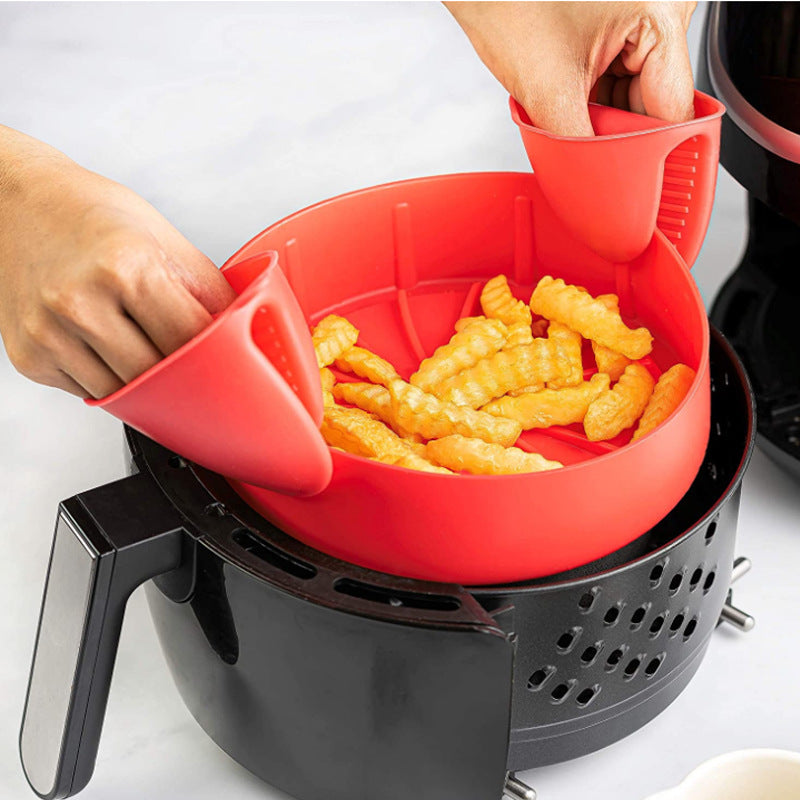 (1+1 Gratis) AirfryerSilicone - Wiederverwendbares Silikon-Backblech