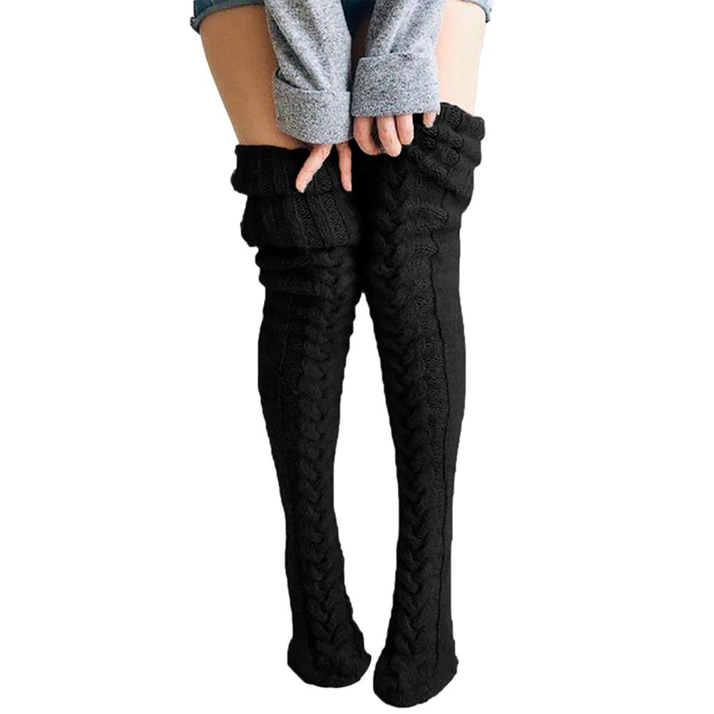 (1 Paar +1 Paar Gratis) Overknee Kuschel Wintersocken - Warme Füße für kalte Tage!
