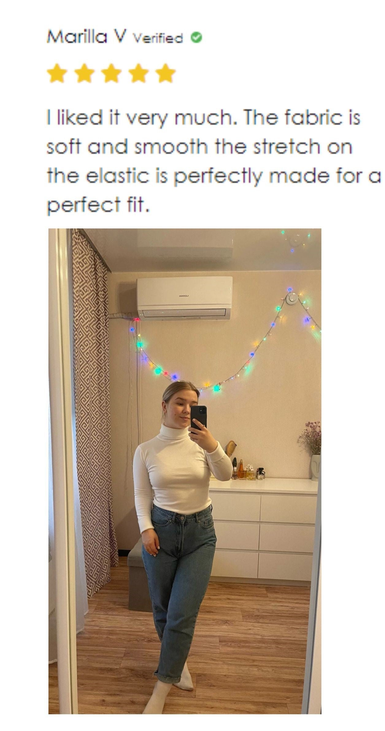 Marta - Rollkragenpullover | Perfekter Übergangspullover für den Frühling.